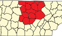 Map of Tennessee Counties